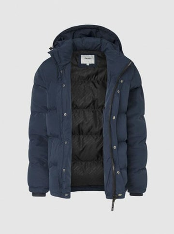 Pepe Jeans Kurtka pikowana "Tobias" w kolorze granatowym