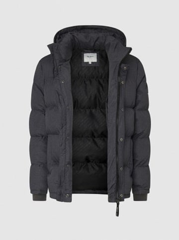 Pepe Jeans Kurtka pikowana "Tobias" w kolorze czarnym