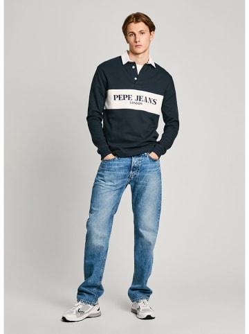 Pepe Jeans Koszulka polo "Joey" w kolorze granatowym