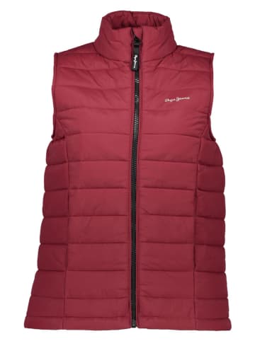 Pepe Jeans Doorgestikte bodywarmer rood