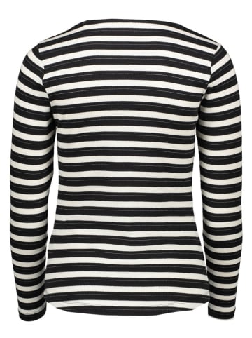 Pepe Jeans Longsleeve in Schwarz/ Weiß