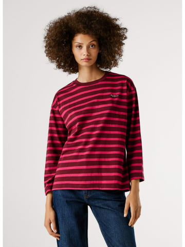 Pepe Jeans Longsleeve "Banilla" rood/lichtroze