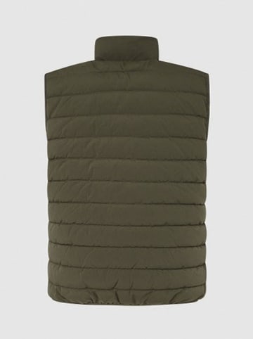 Pepe Jeans Doorgestikte bodywarmer "Toby" kaki