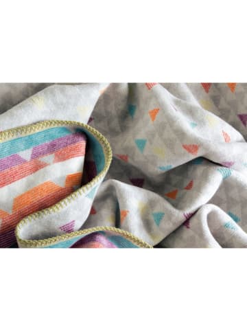 biederlack Babydeken ''Triomino'' grijs/meerkleurig - (L)100 x (B)75 cm