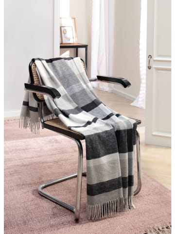 biederlack Pled "Harmony" w kolorze szaro-białym - 170 x 130 cm