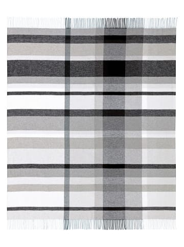 biederlack Plaid ''Harmony'' in Grau/ Weiß - (L)170 x (B)130 cm