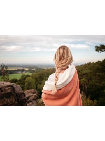 biederlack Koc w kolorze jasnoróżowo-kremowym - 200 x 150 cm