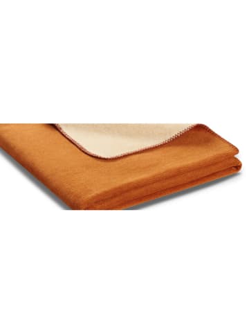 biederlack Wohndecke in Orange/ Beige - (L)200 x (B)150 cm