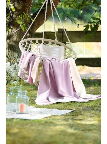 biederlack Wohndecke in Lila/ Creme - (L)200 x (B)150 cm