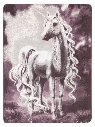 biederlack Koc "Magical" w kolorze fioletowym - 200 x 150 cm