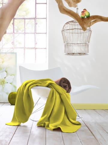 biederlack Wohndecke in Gelb - (L)200 x (B)150 cm