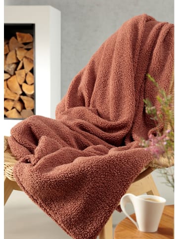 biederlack Koc "Teddy" w kolorze jasnobrązowym - 200 x 150 cm