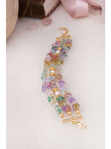 L'Atelier de Gaia Vergold. Armkette mit Edelsteinen