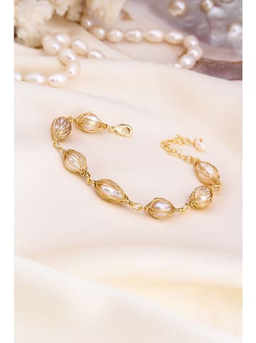 Pierres delicates Perlen-Armkette in Rosa