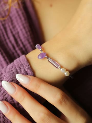 Pierres de Jade Armband met parels en edelstenen