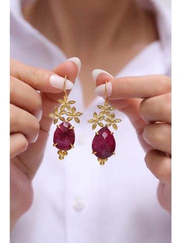 L'Atelier de Gaia Vergold. Ohrringe mit Edelsteinen