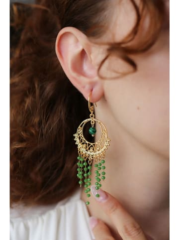 L'Atelier de Gaia Vergold. Ohrringe mit Edelsteinen