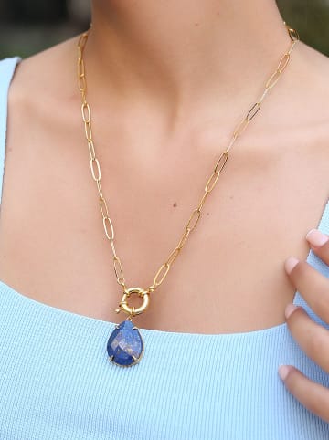 L'Atelier de Gaia Vergold. Halskette mit Anhänger - (L)45 cm