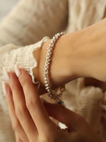 Pierres de Jade 2tlg. Schmuckset: Halskette und Armkette