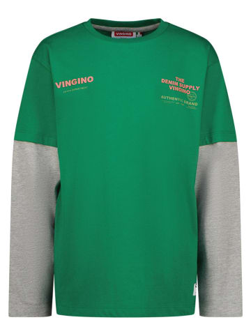 Vingino Longsleeve groen/grijs