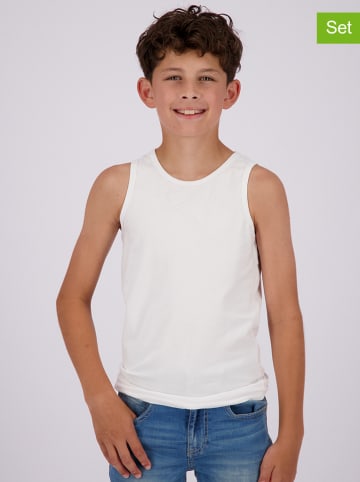 Vingino 2-delige set: onderhemden wit