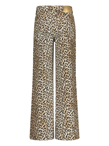 Vingino Spijkerbroek "Cassie" - extra wide fit - bruin/zwart