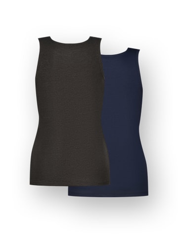 Vingino 2-delige set: onderhemden donkerblauw/antraciet
