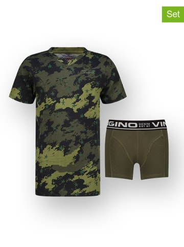 Vingino 2-częściowy zestaw bielizny w kolorze khaki