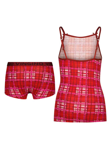 Vingino 2-delige ondergoedset rood/roze