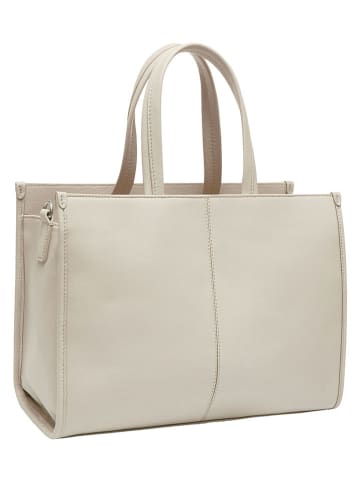 Liebeskind Berlin Leren handtas beige - (B)39 x (H)37 x (D)14 cm