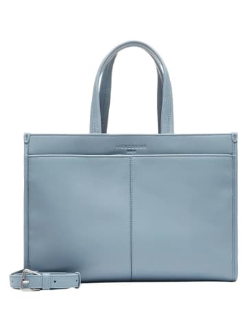 Liebeskind Berlin Leder-Henkeltasche in Hellblau - (B)39 x (H)37 x (T)14 cm
