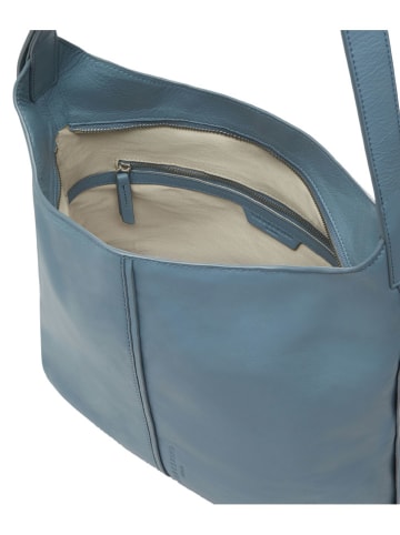 Liebeskind Berlin Leder-Schultertasche in Hellblau - (B)30 x (H)31 x (T)11 cm