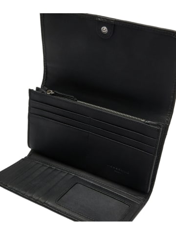 Liebeskind Berlin Leder-Geldbörse in Schwarz - (B)23 x (H)13 x (T)5 cm