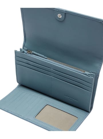 Liebeskind Berlin Leder-Geldbörse in Hellblau - (B)23 x (H)13 x (T)5 cm