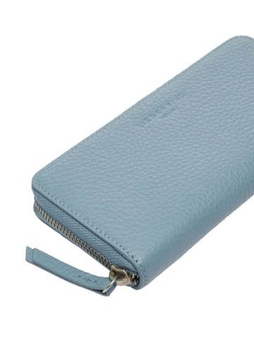 Liebeskind Berlin Leder-Geldbörse in Hellblau - (B)23 x (H)12 x (T)4 cm