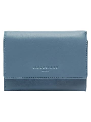 Liebeskind Berlin Skórzany portfel w kolorze błękitnym - 13 x 10 x 3 cm