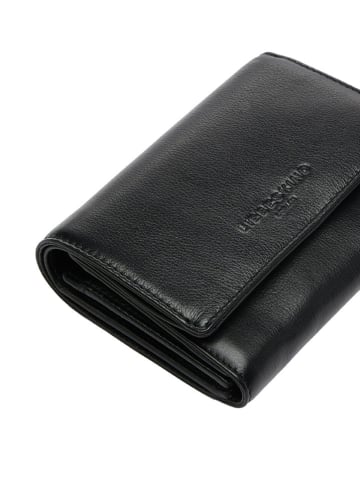 Liebeskind Berlin Leder-Geldbörse in Schwarz - (B)13 x (H)10 x (T)3 cm