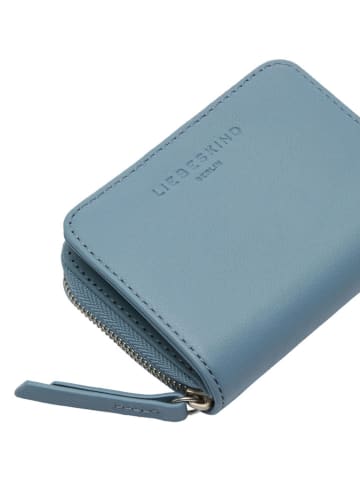 Liebeskind Berlin Skórzany portfel w kolorze błękitnym - 12 x 15 x 6 cm