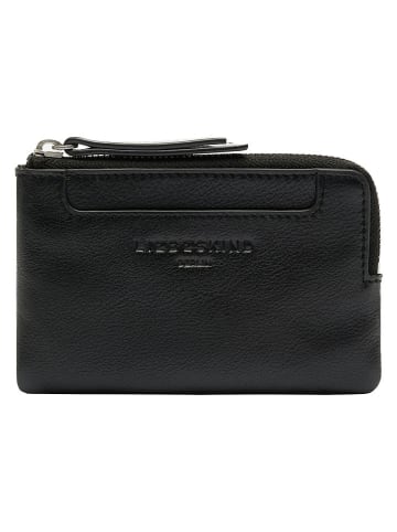 Liebeskind Berlin Skórzany portfel w kolorze czarnym - 13 x 8 cm
