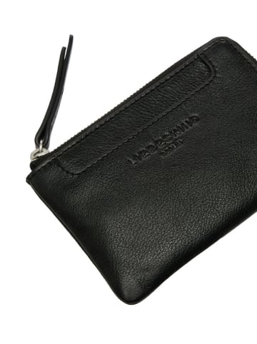 Liebeskind Berlin Leder-Geldbörse in Schwarz - (B)13 x (H)8 cm