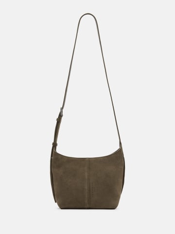 Liebeskind Berlin Skórzana torebka "Demi" w kolorze khaki - 19 x 20 x 10 cm