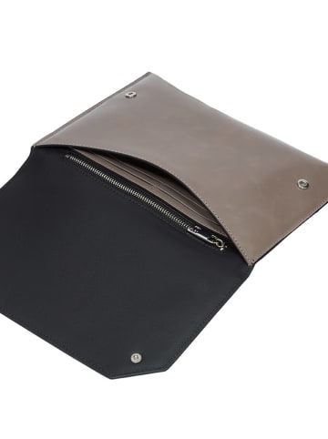 Liebeskind Berlin Leder-Geldbörse "Pouch M" in Taupe - (B)23 x (H)16 x (T)1 cm