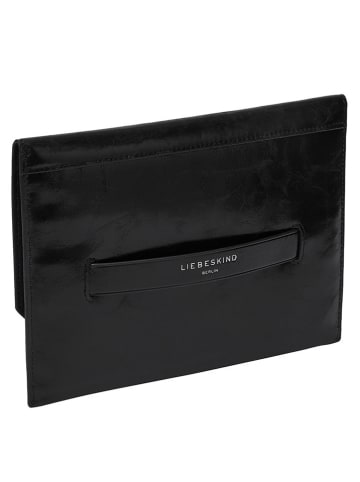 Liebeskind Berlin Leder-Geldbörse "Pouch M" in Schwarz - (B)23 x (H)16 x (T)1 cm