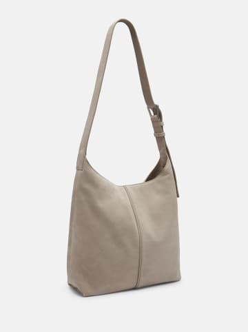 Liebeskind Berlin Leren schoudertas "Demi" beige - (B)31 x (H)30 x (D)11 cm