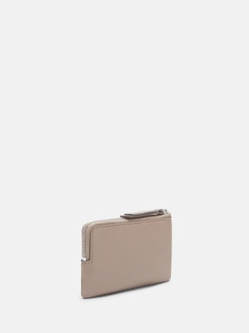 Liebeskind Berlin Leder-Münzbörse in Taupe - (B)12,8 x (H)7,8 x (T)1 cm
