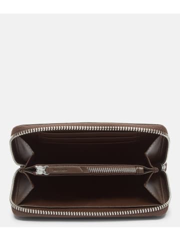 Liebeskind Berlin Leder-Geldbörse in Braun - (B)15 x (H)9 x (T)2 cm