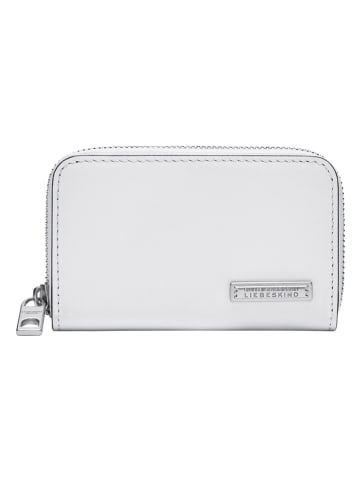 Liebeskind Berlin Leder-Geldbörse "Jo" in Weiß - (B)11 x (H)6,5 x (T)1,5 cm