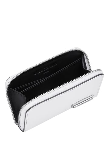 Liebeskind Berlin Leren portemonnee "Jo" wit - (B)11 x (H)6,5 x (D)1,5 cm