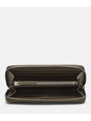 Liebeskind Berlin Leren portemonnee kaki - (B)19 x (H)9 x (D)2 cm