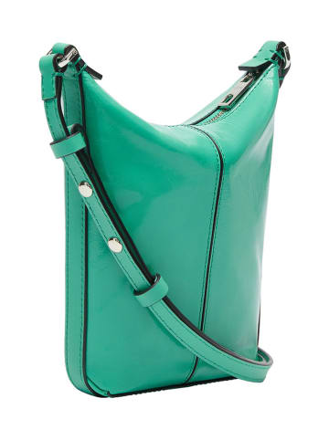 Liebeskind Berlin Leder-Schultertasche in Türkis - (B)18 x (H)27 x (T)9 cm